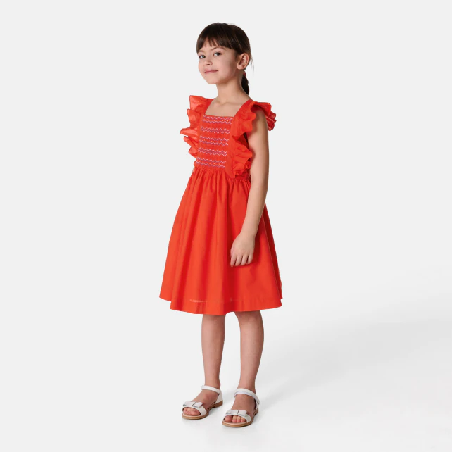 Girl cotton voile dress