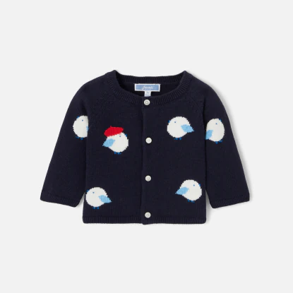 Baby boy jersey cardigan