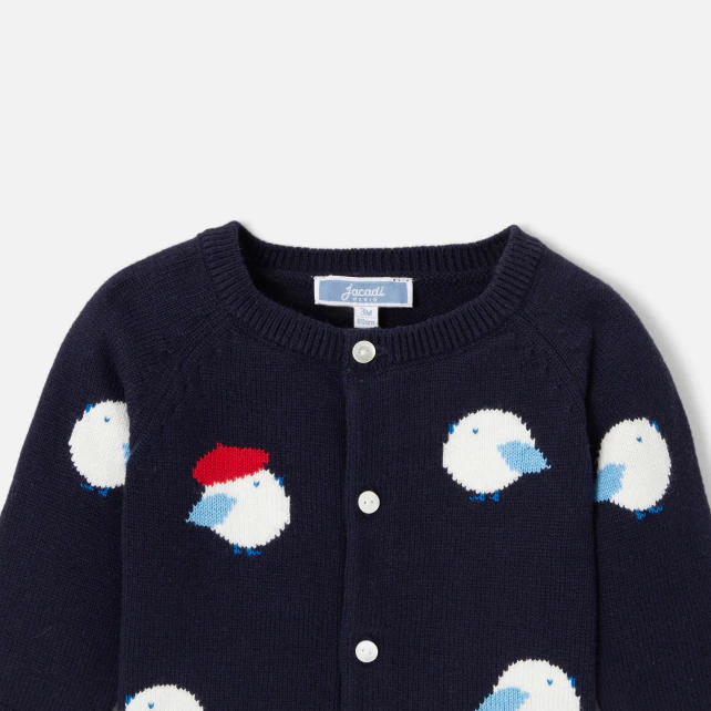 Baby boy jersey cardigan