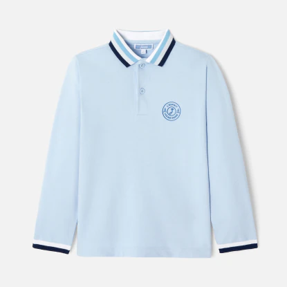 Boy long sleeve polo shirt