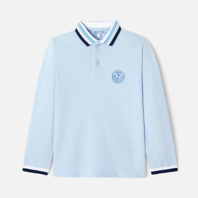 Boy long sleeve polo shirt