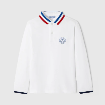 Boy long sleeve polo shirt