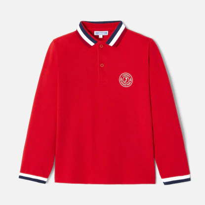 Boy long sleeve polo shirt