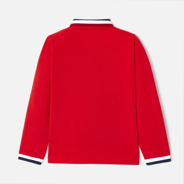 Boy long sleeve polo shirt