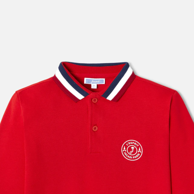 Boy long sleeve polo shirt