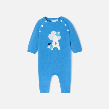 Baby boy cashmere jumpsuit