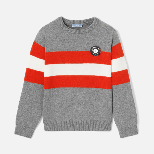 Boy colour block jumper