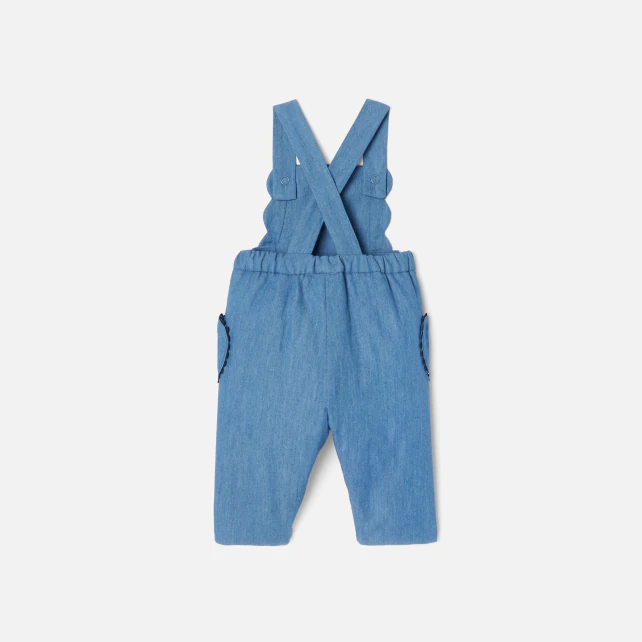 Baby girl denim dungarees