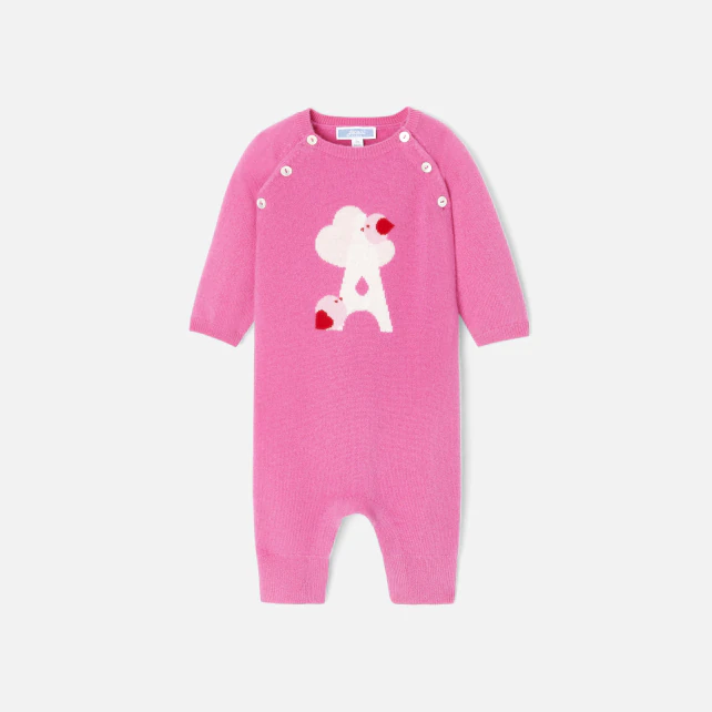 Baby girl cashmere jumpsuit