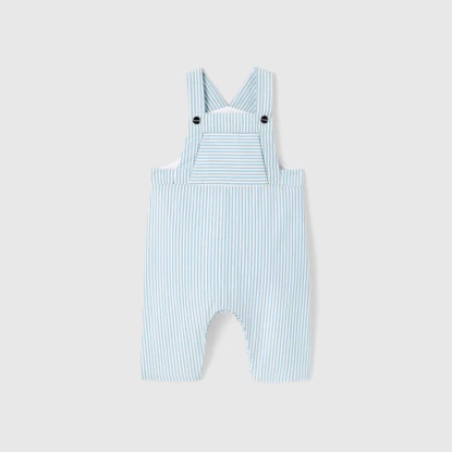 Baby boy striped dungarees