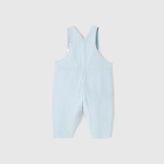 Baby boy striped dungarees