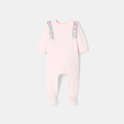 Velvet baby girl pyjamas