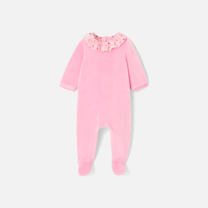 Baby girl velvet pyjamas