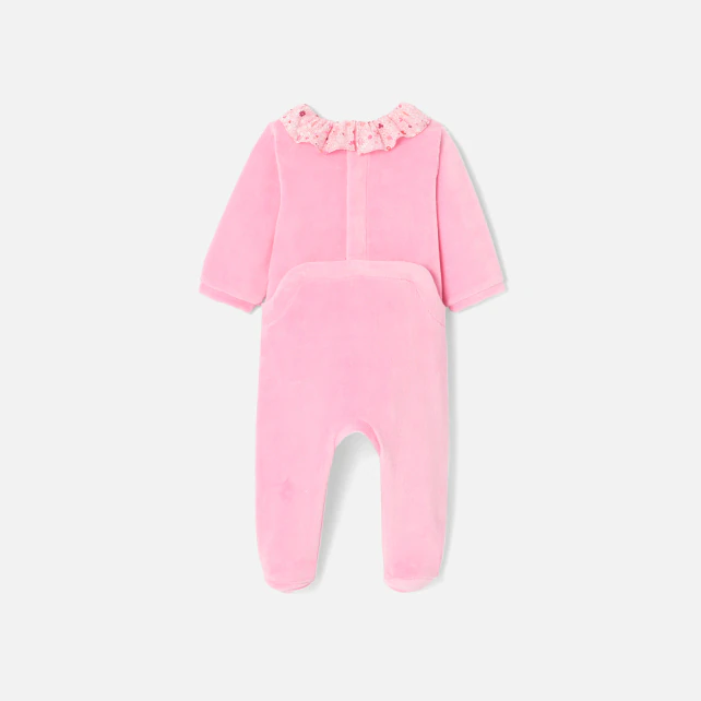 Baby girl velvet pyjamas