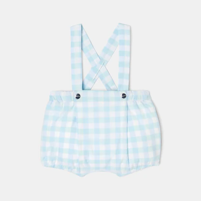 Baby boy gingham bloomer