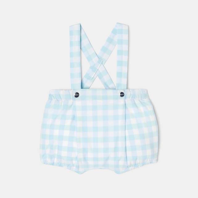 Baby boy gingham bloomer