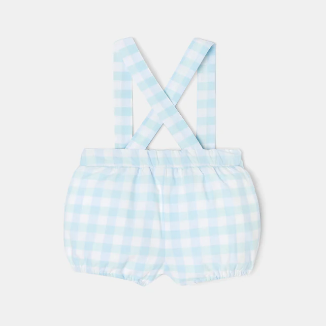 Baby boy gingham bloomer