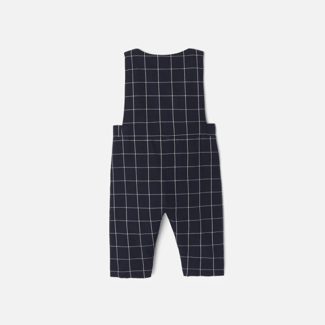 Baby boy dungarees with checks