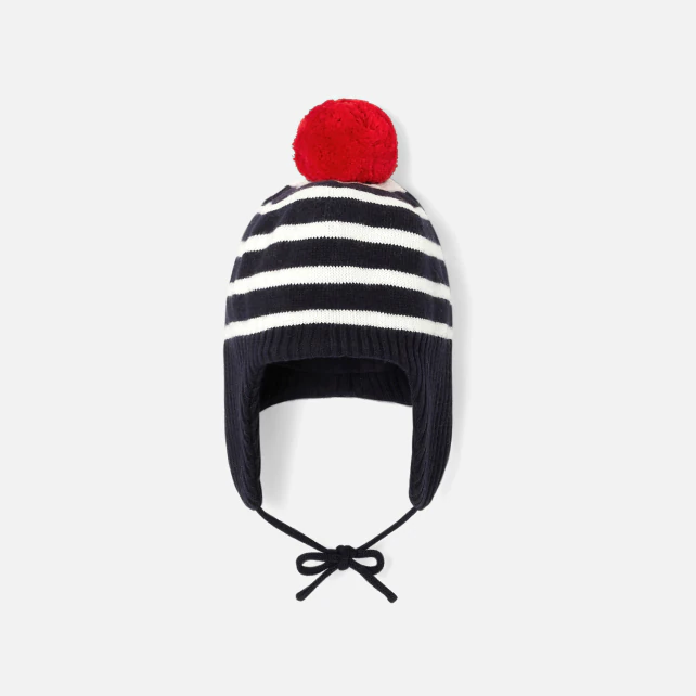 Baby boy hat with stripes