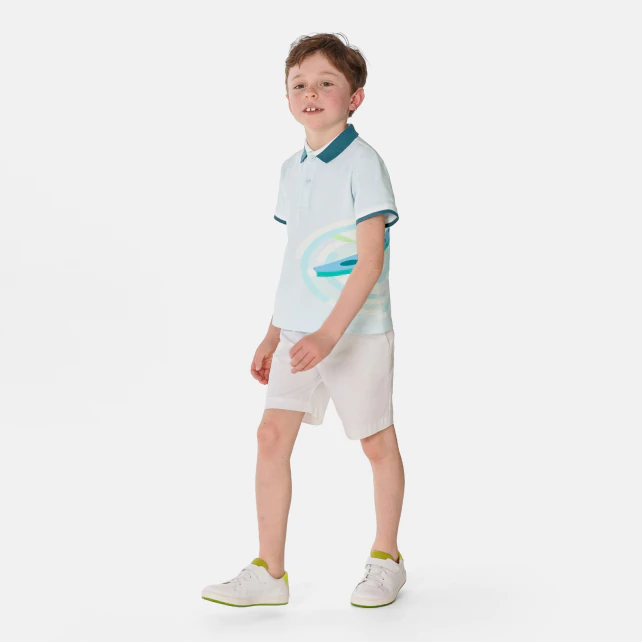 Boy short sleeve polo shirt