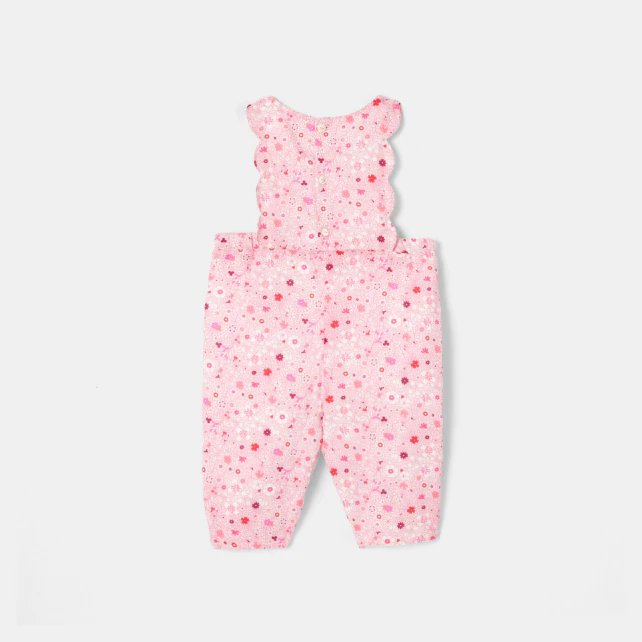 Baby girl jumpsuit in Liberty fabric