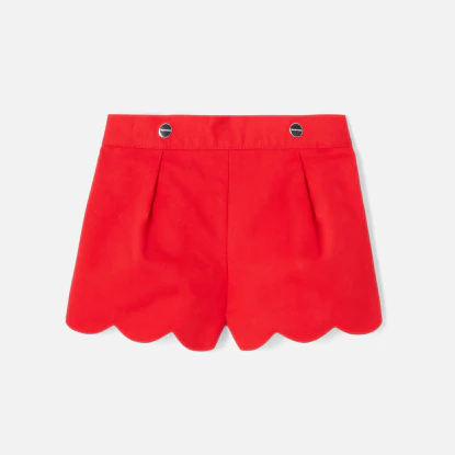 Baby girl shorts in gabardine