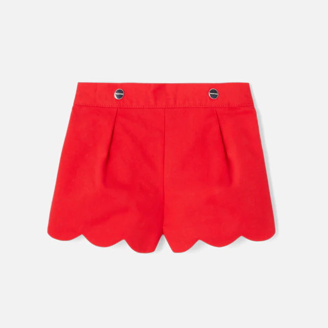 Baby girl shorts in gabardine