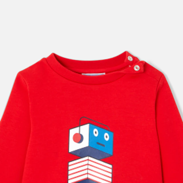 Baby boy fleece jumper