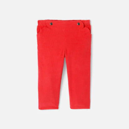 Baby girl velvet trousers