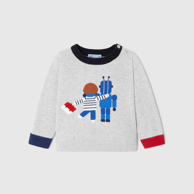 Baby boy cotton jumper