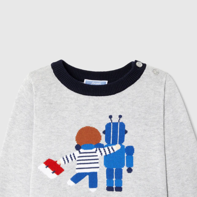 Baby boy cotton jumper