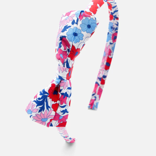 Girl headband with a Liberty bow