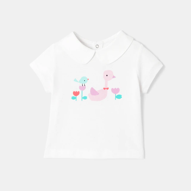 Baby girl short sleeve t-shirt