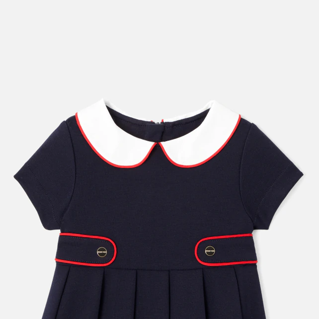 Baby girl dress with short sleeves