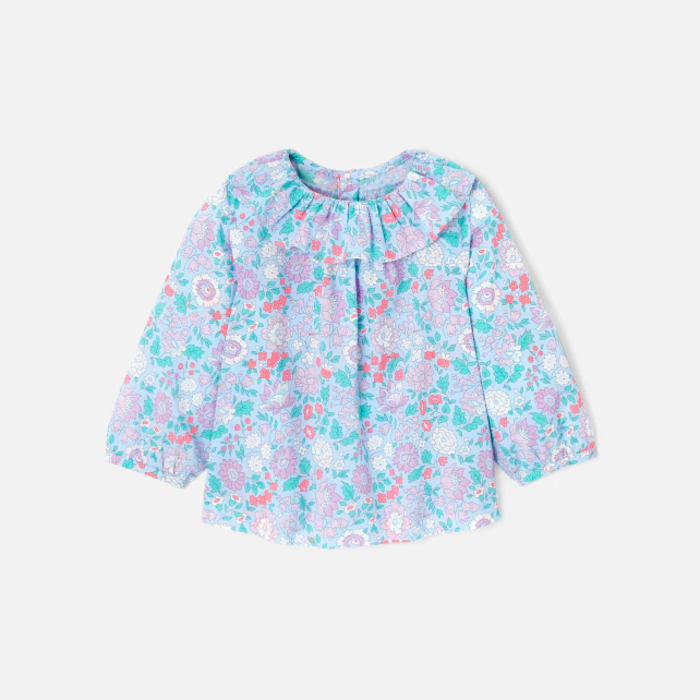 Baby girl blouse in Liberty fabric