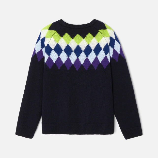 Boy jumper in sustainable wool