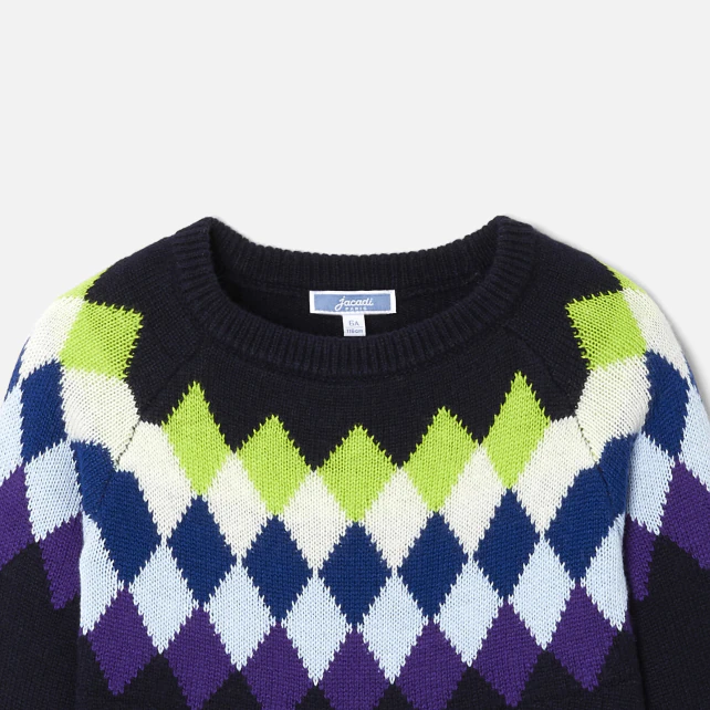 Boy jumper in sustainable wool