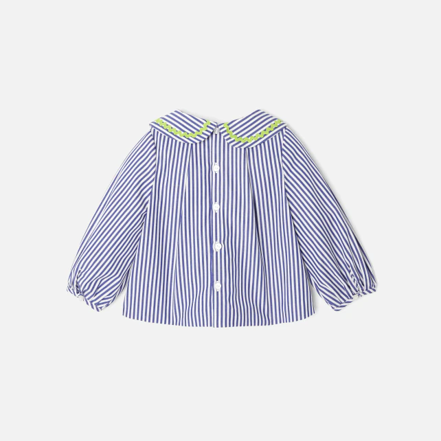 Baby girl blouse with stripes