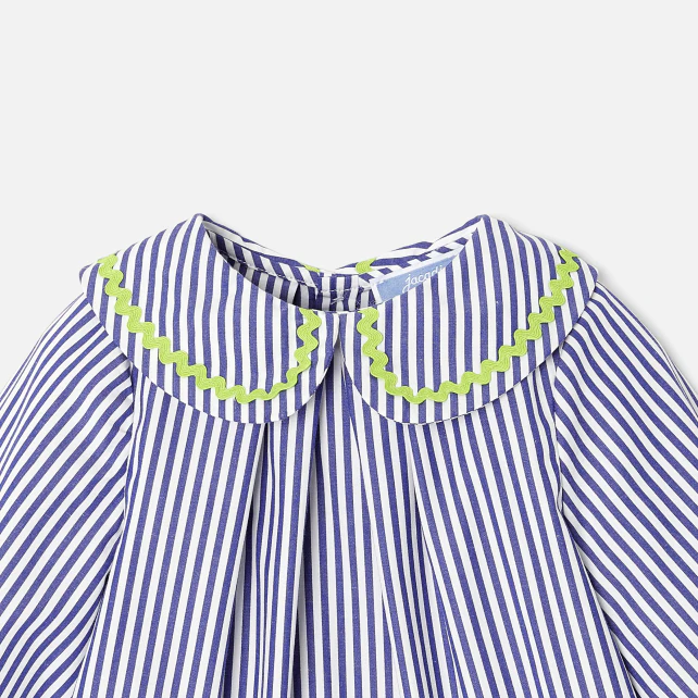 Baby girl blouse with stripes