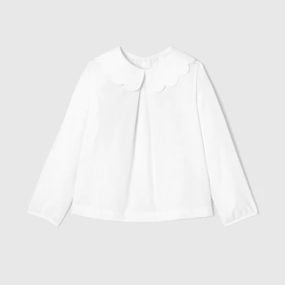 Girl blouse in poplin