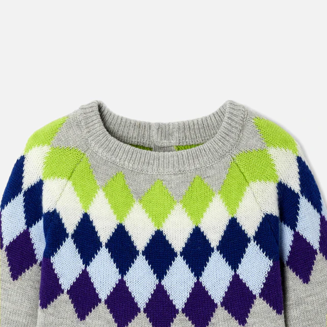 Baby boy jacquard jumper