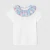 Girl t-shirt with Liberty fabric collar