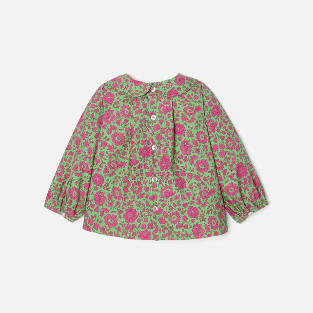 Baby girl blouse in Liberty fabric