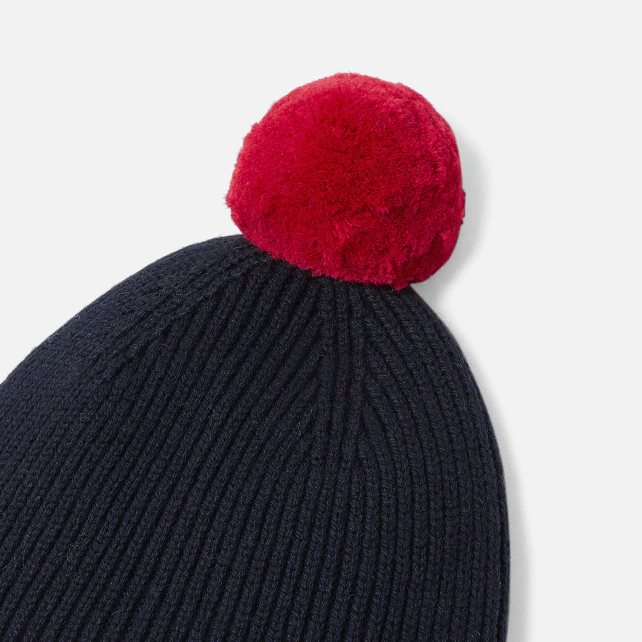 Baby boy hat with pompon