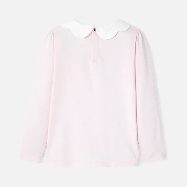 Girl scalloped collar t-shirt