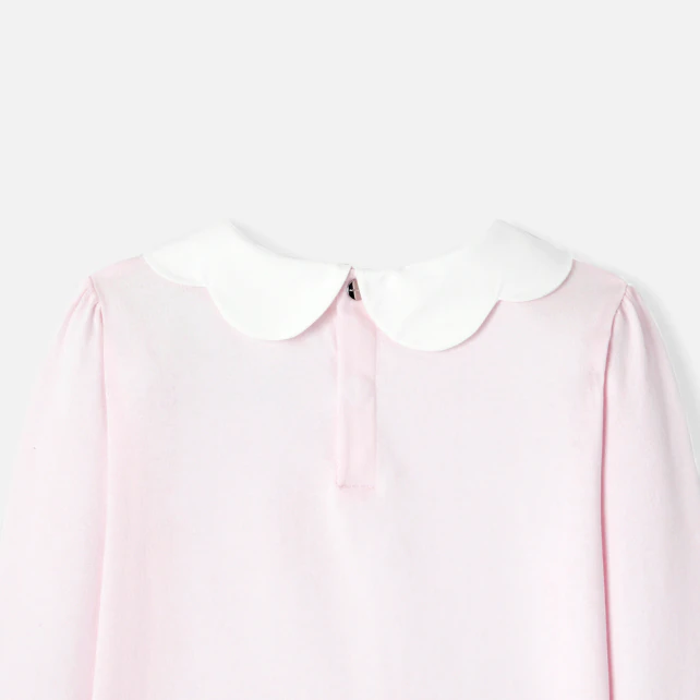 Girl scalloped collar t-shirt