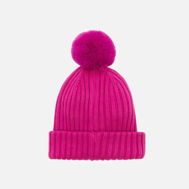 Girl ribbed knit hat