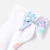 Baby girl socks with Liberty fabric bow