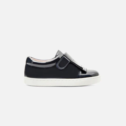 Baby girl trainers in patent leather