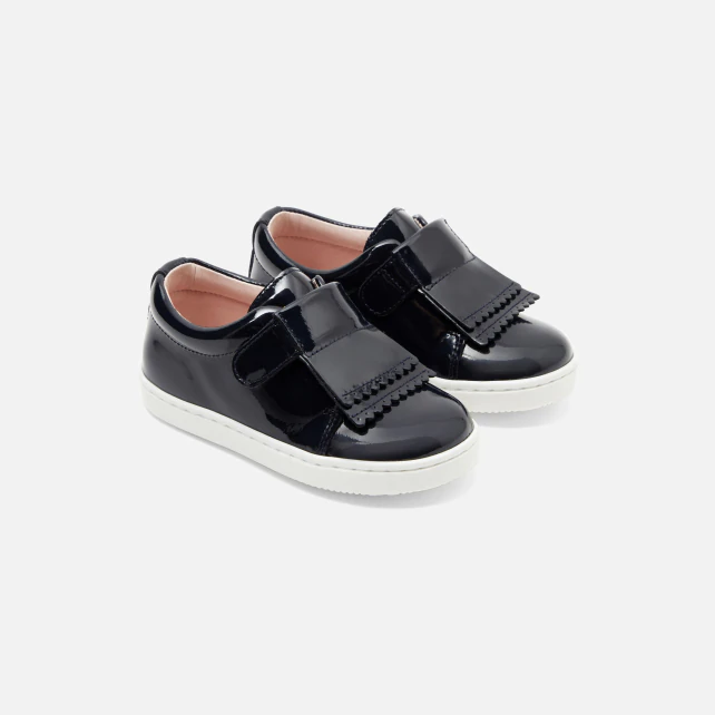 Baby girl trainers in patent leather